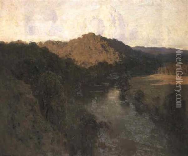 The Yarra River Oil Painting - Theodore Penleigh Boyd