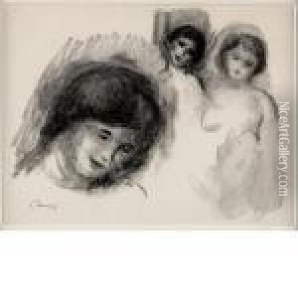 La Pierre Aux Trois Croquis (d., S. 41) Oil Painting - Pierre Auguste Renoir