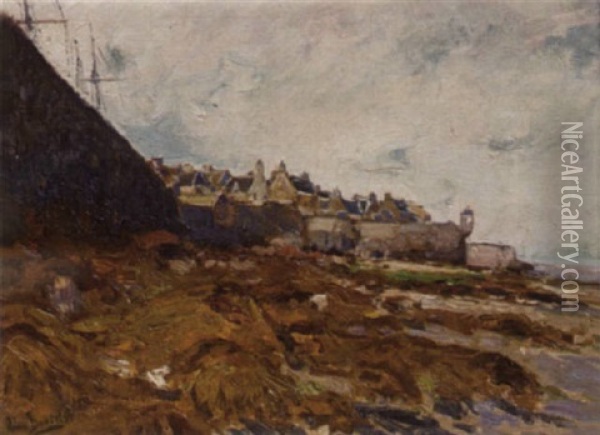 Concarneau Bretagne, 1905 Oil Painting - Hans Von Bartels