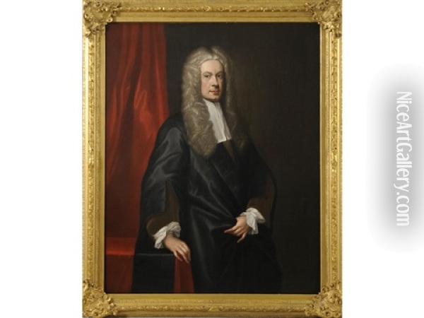 Portrait Of Sir John Clerk Of Penicuik, 2nd Bt. (1676-1755) Oil Painting - William Aikman