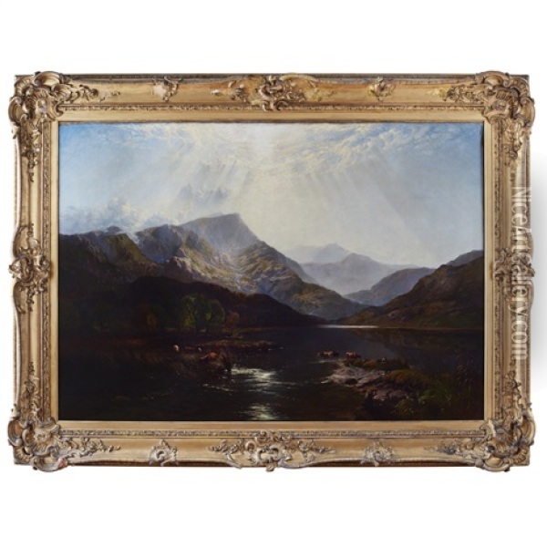 Snowdonia Oil Painting - Henry John Boddington