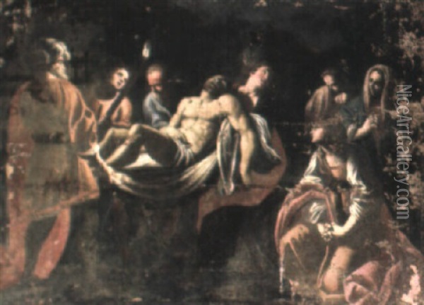 The Deposition Oil Painting - Carlo Saraceni