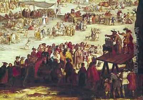 The Fair at Impruneta Oil Painting - Jacques Callot