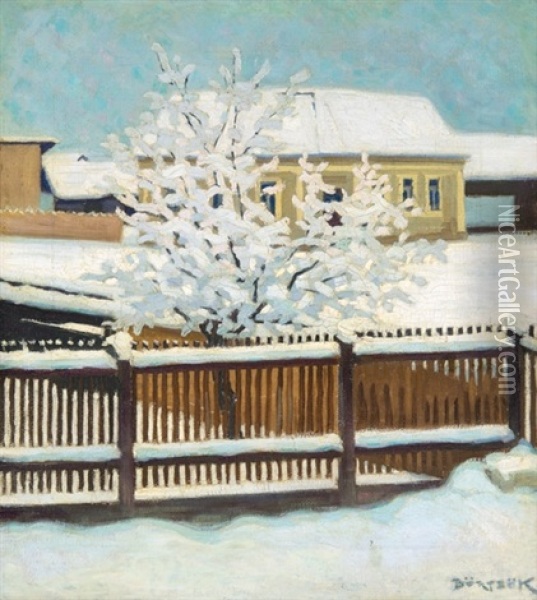 Fresh Snow Oil Painting - Samu Boertsoek