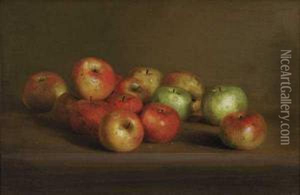 Fourteen Apples Oil Painting - Charles Ethan Porter