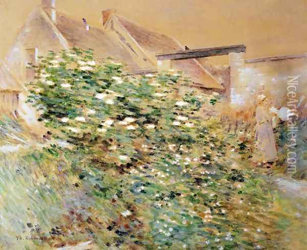 Normandy Farm, A Characteristic Bit, Givernyy Oil Painting - Theodore Robinson