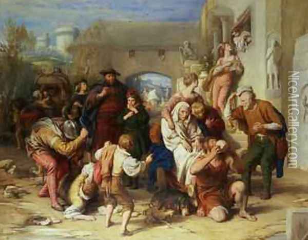 The Seven Ages of Man 1835-8 Oil Painting - William Mulready