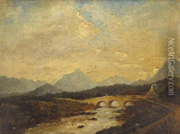 Approach To Killarney From The Road Tomallow Oil Painting - John Duncan, King Capt.