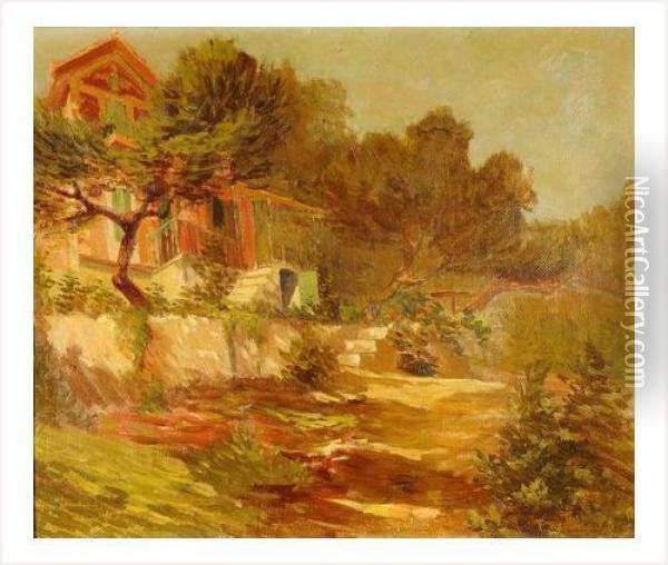 Maison Dans Les Arbres Oil Painting - Fernand Maillaud