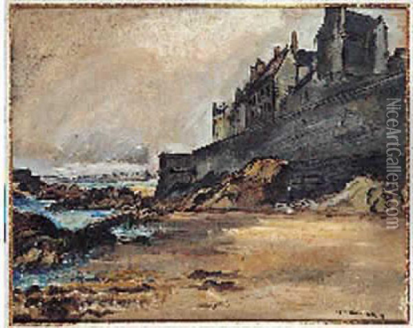 Les Remparts De Saint-malo Oil Painting - Emile-Othon Friesz