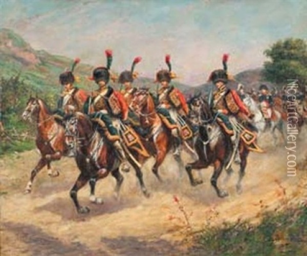 Napoleon I En Russie Oil Painting - Paul Emile Leon Perboyre