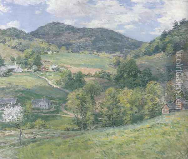Spring In The Valley 1924 Oil Painting - Willard Leroy Metcalf