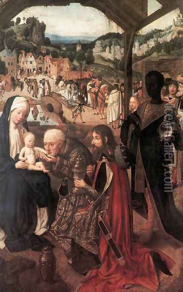 Adoration of the Magi 1480-85 Oil Painting - Tot Sint Jans Geertgen
