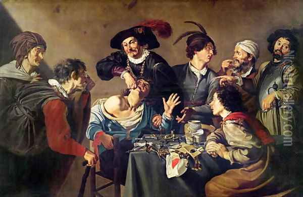 The Tooth Extractor Oil Painting - Theodoor Rombouts