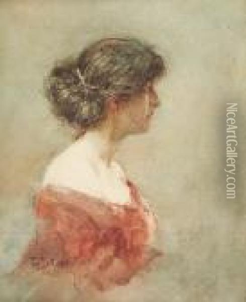 The Gypsy Girl, Gattonside Oil Painting - Tom Scott