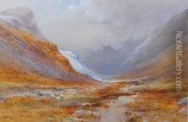 Arden - Scottish Mountain Scene Oil Painting - Edward Tucker