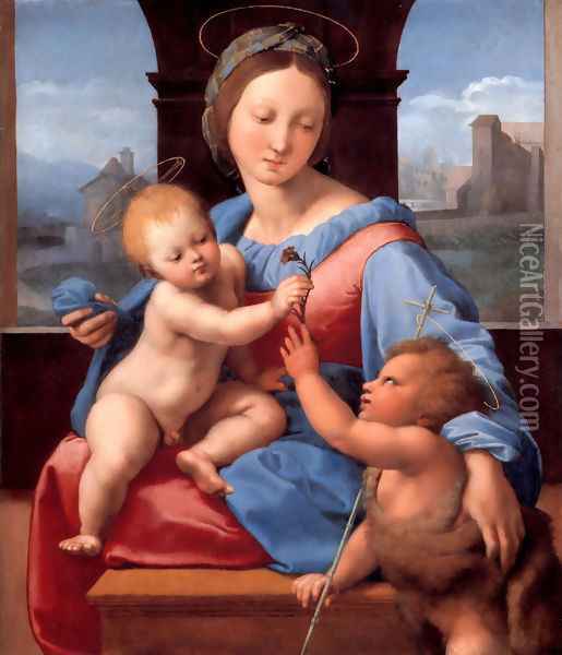 The Garvagh Madonna Oil Painting - Raphael