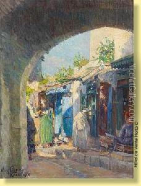 Vue De Rabat Oil Painting - Omer Coppens