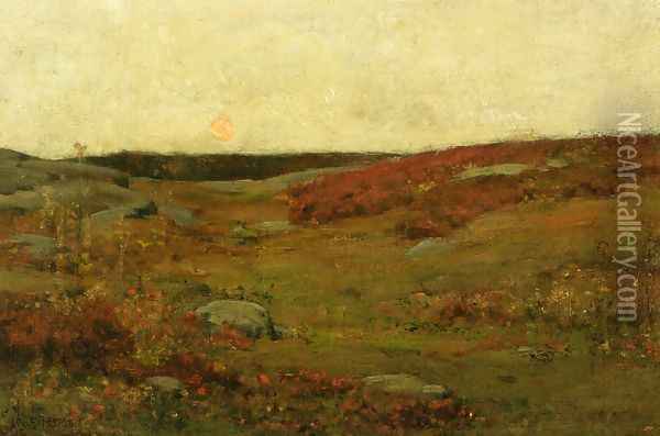 Sunrise - Autumn Oil Painting - Frederick Childe Hassam
