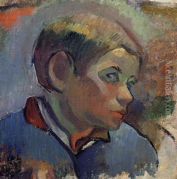 Portrait Of A Little Boy Oil Painting - Paul Gauguin