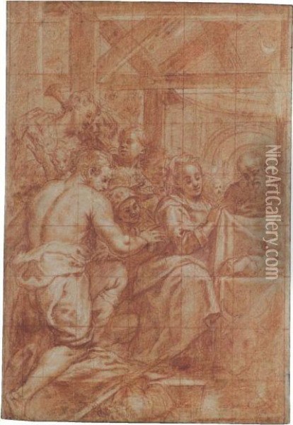 Adoration Of The Shepherds Oil Painting - Bartolomeo Cesi