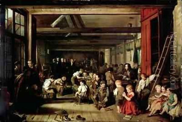 The First Ragged School, Westminster Oil Painting - Alexander Blaikley
