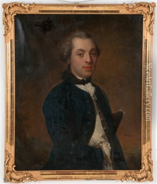 Portrait Of A Duke Oil Painting - Johann Henrik Scheffel