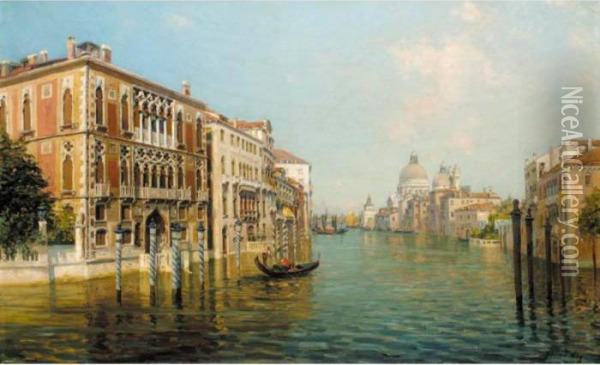 The Grand Canal Venice Oil Painting - Bernard Hay