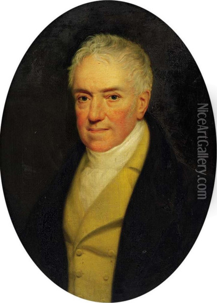 Portrait Of General Peter Heron (1770-1849) Oil Painting - Thomas Kirkby