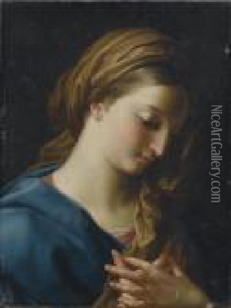 Madonna Oil Painting - Pompeo Gerolamo Batoni