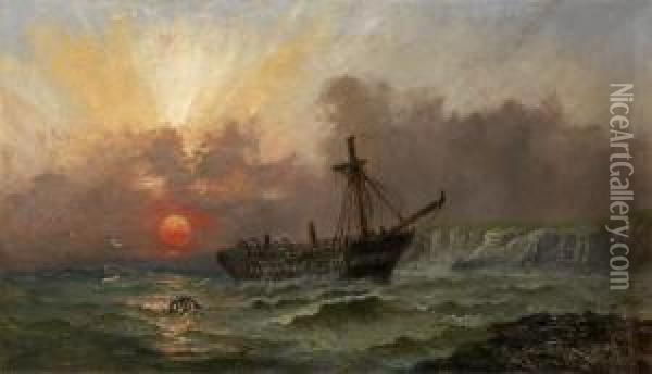 Seascape Oil Painting - Rufim Gavrilovitch Sudkovsky