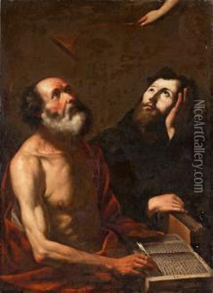 Saint Jerome And Saint Mauro Oil Painting - Gregorio Preti
