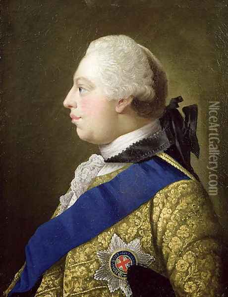 Portrait of George III (1738-1820) Oil Painting - Johann Zoffany