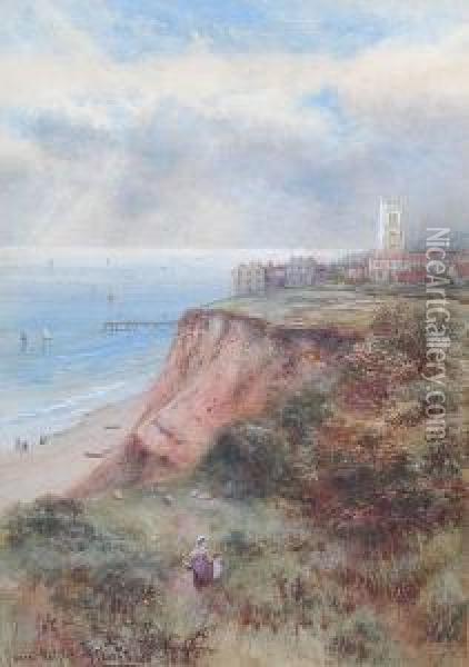Cromer- West Cliff Oil Painting - Charles Frederick Allbon
