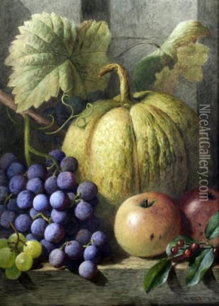 Still Life Of Fruit Oil Painting - Charles Henry Slater