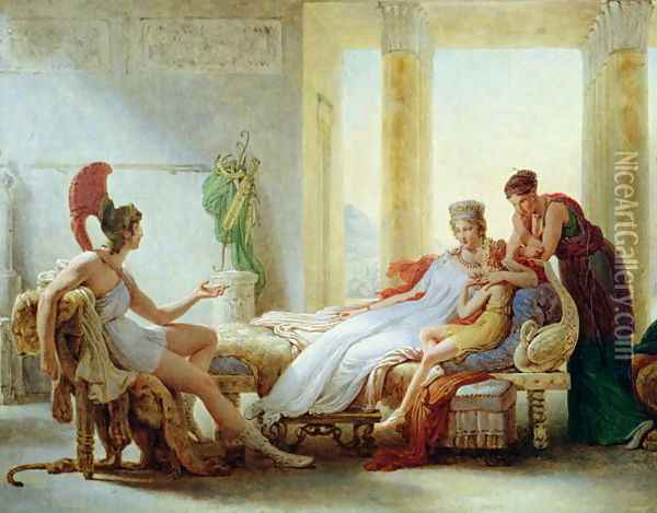 Aeneas telling Dido of the Disaster at Troy Oil Painting - Baron Pierre-Narcisse Guerin