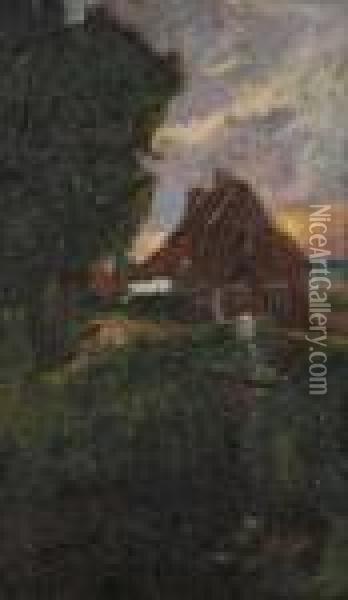 Landschap Oil Painting - Pieter Gorus