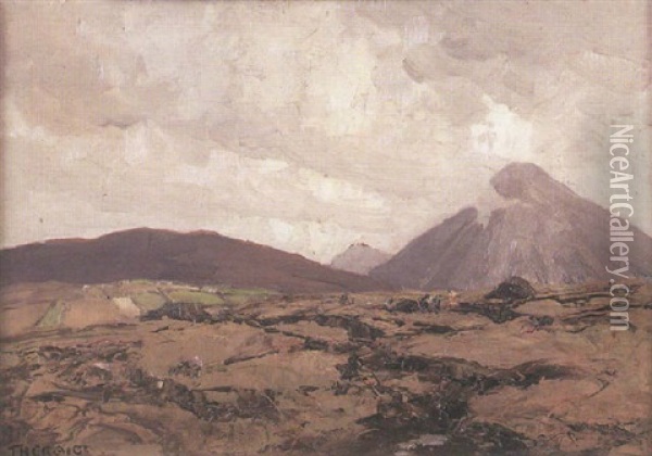 Mount Errigal, Co. Donegal Oil Painting - James Humbert Craig