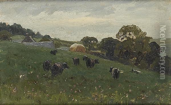 Country Landscape Oil Painting - Henri-Joseph Harpignies