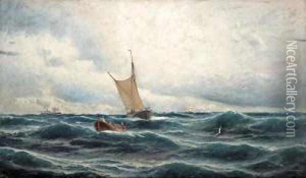 Marine Oil Painting - Christian Fredrik Swensson
