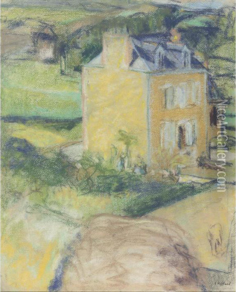 Villa At Saint-jacut Oil Painting - Jean-Edouard Vuillard