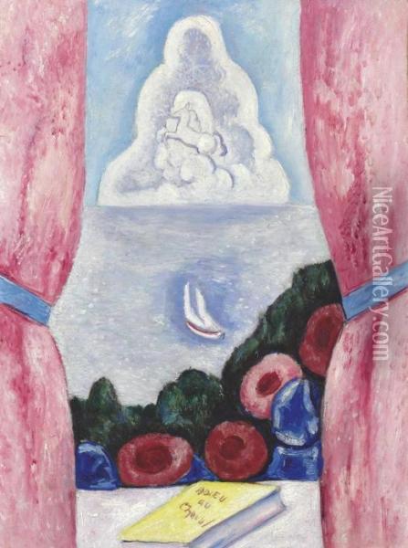 View From A Window Oil Painting - Marsden Hartley