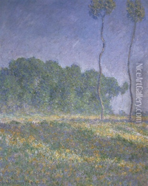 Paysage De Printemps Oil Painting - Claude Monet