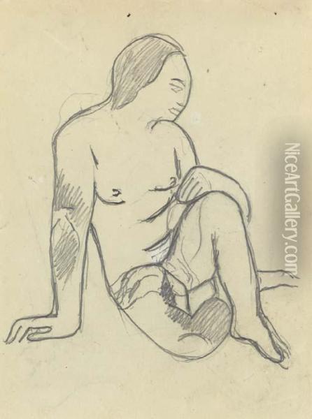 Etude Pour L'idole Oil Painting - Paul Gauguin