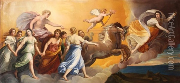 L'aurora Oil Painting - Guido Reni