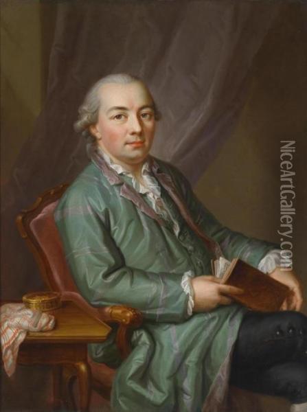 Portrait Of Johannes Jenner Oil Painting - Emmanuel Jakob Handmann