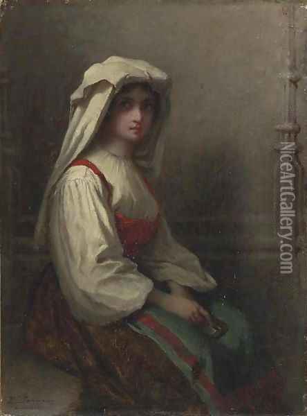 The Bohemian Girl Oil Painting - Eastman Johnson