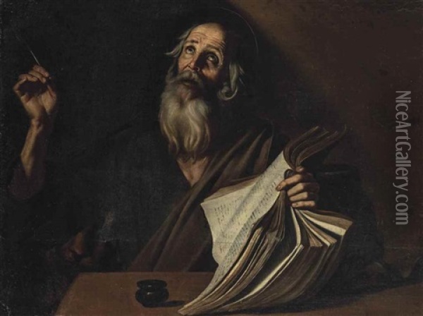 Saint Mark Oil Painting -  Caravaggio