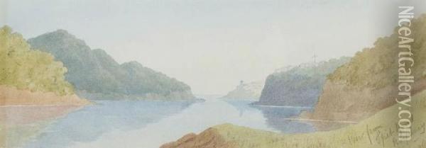 View From Spit Road, Sydney Oil Painting - John Barr Clarke Hoyte
