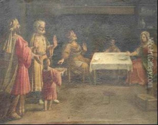Scena Dal Vecchio Testamento Oil Painting - Domenico Manetti